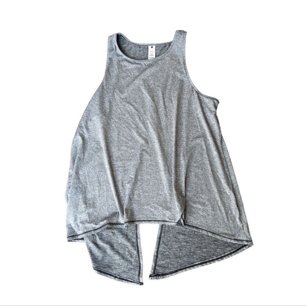 YOGALICIOUS Women's Gray Flowy Tank Top Size Small